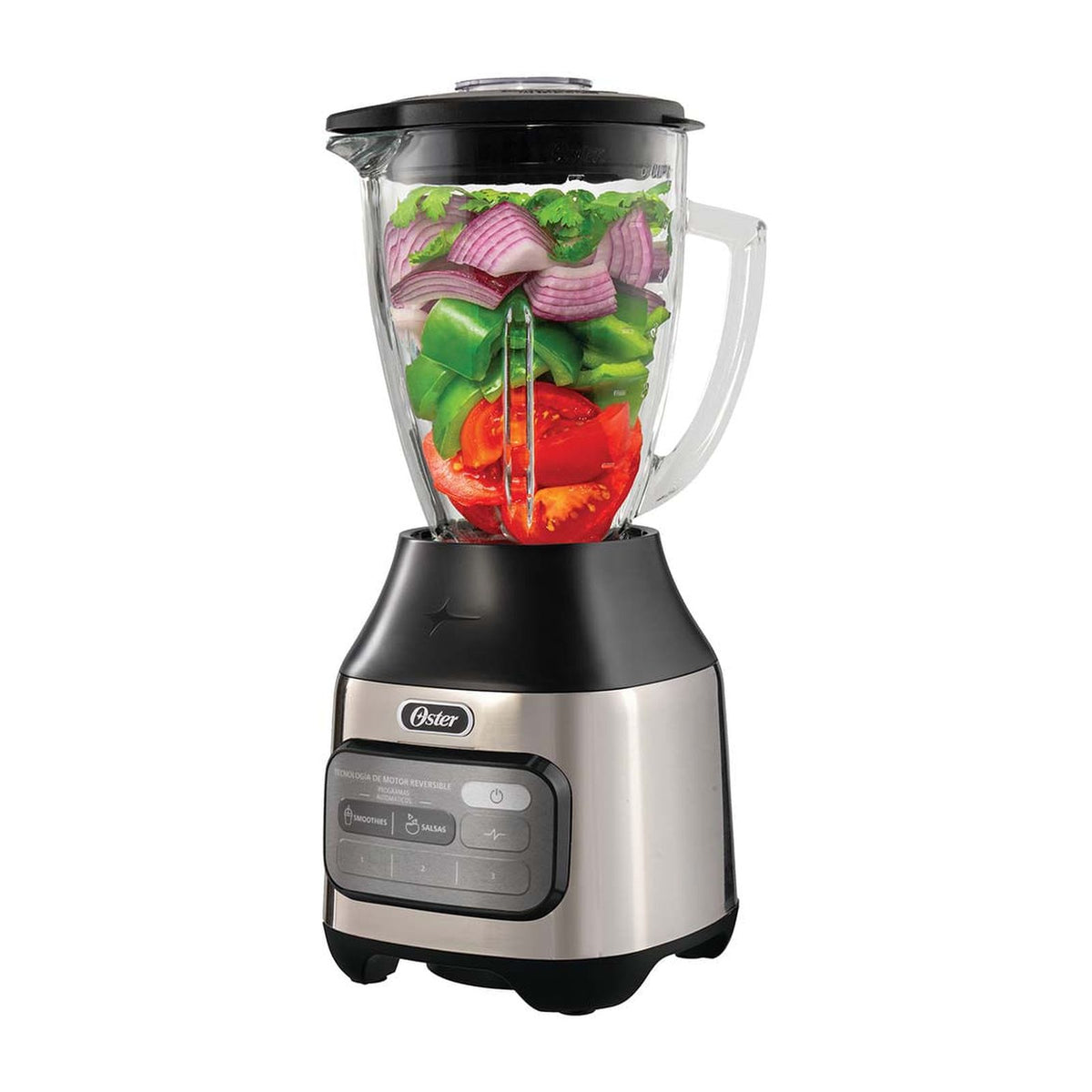 Licuadora Oster Vaso de Vidrio 1.5 Litros 3 Velocidades Gris BLSTPEG-NRT