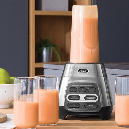 Licuadora Reversible Oster Vaso de Vidrio 1.5 Litros Blend N Go Gris BLSTPYG1311NB