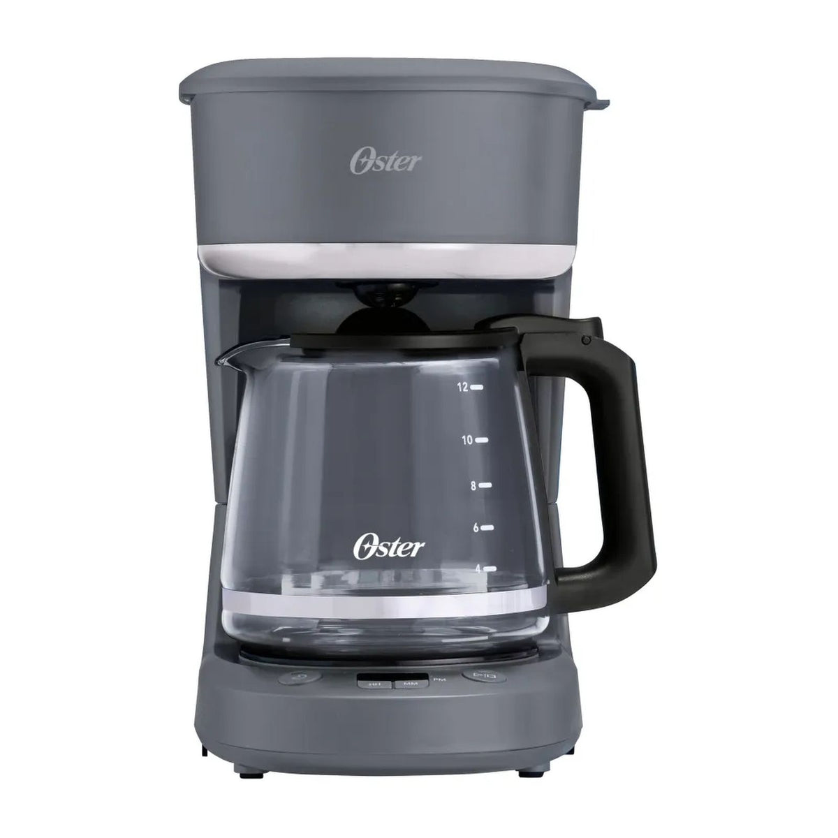 Cafetera Programable Oster 12 Tazas Gris BVSTDCP121M