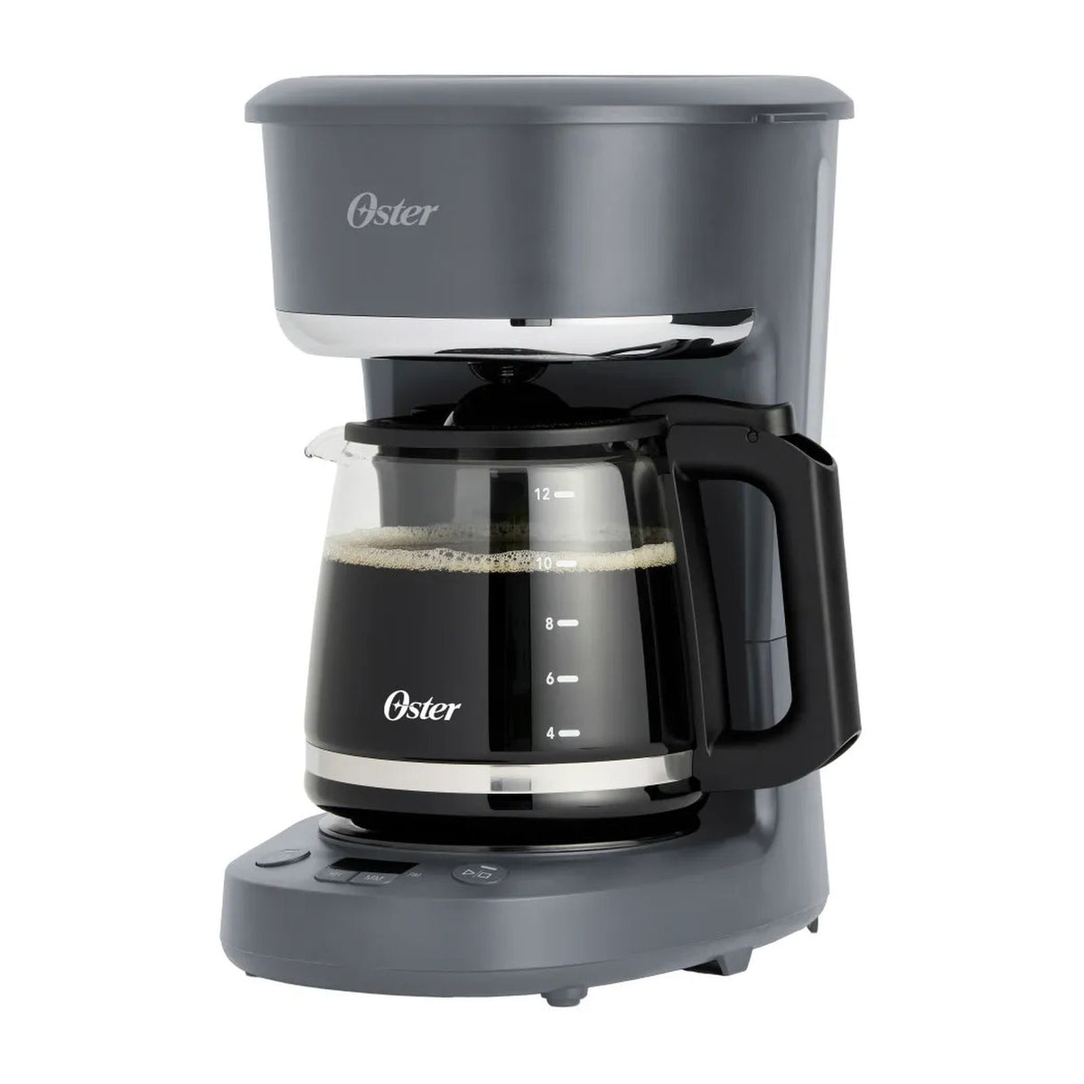 Cafetera Programable Oster 12 Tazas Gris BVSTDCP121M