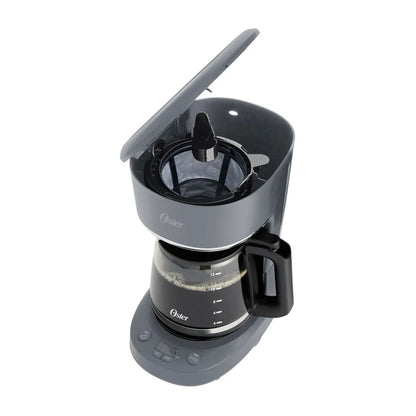 Cafetera Programable Oster 12 Tazas Gris BVSTDCP121M
