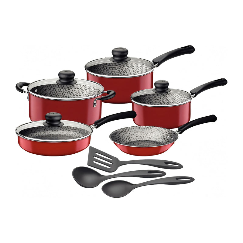 Batería de Cocina Tramontina 12 Piezas Roja 27899-358