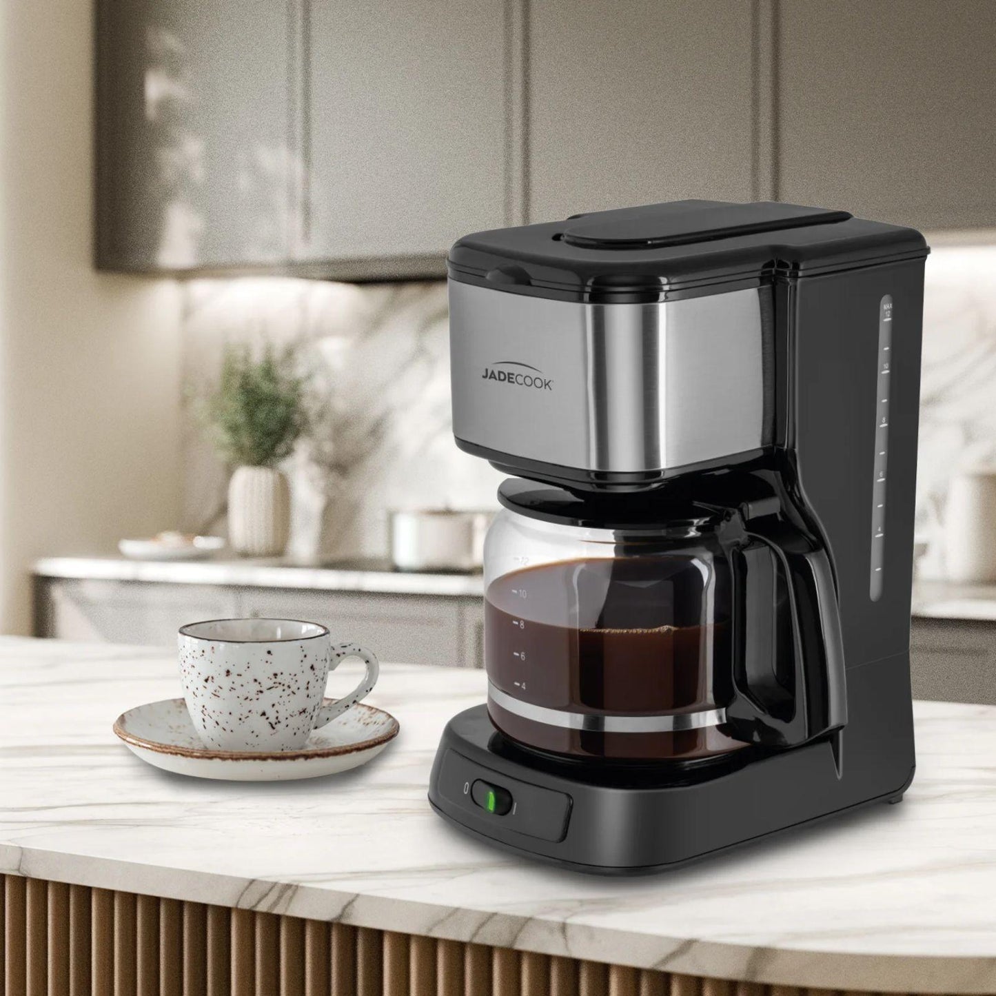 Cafetera Jade Cook 12 Tazas Negra C0548-00