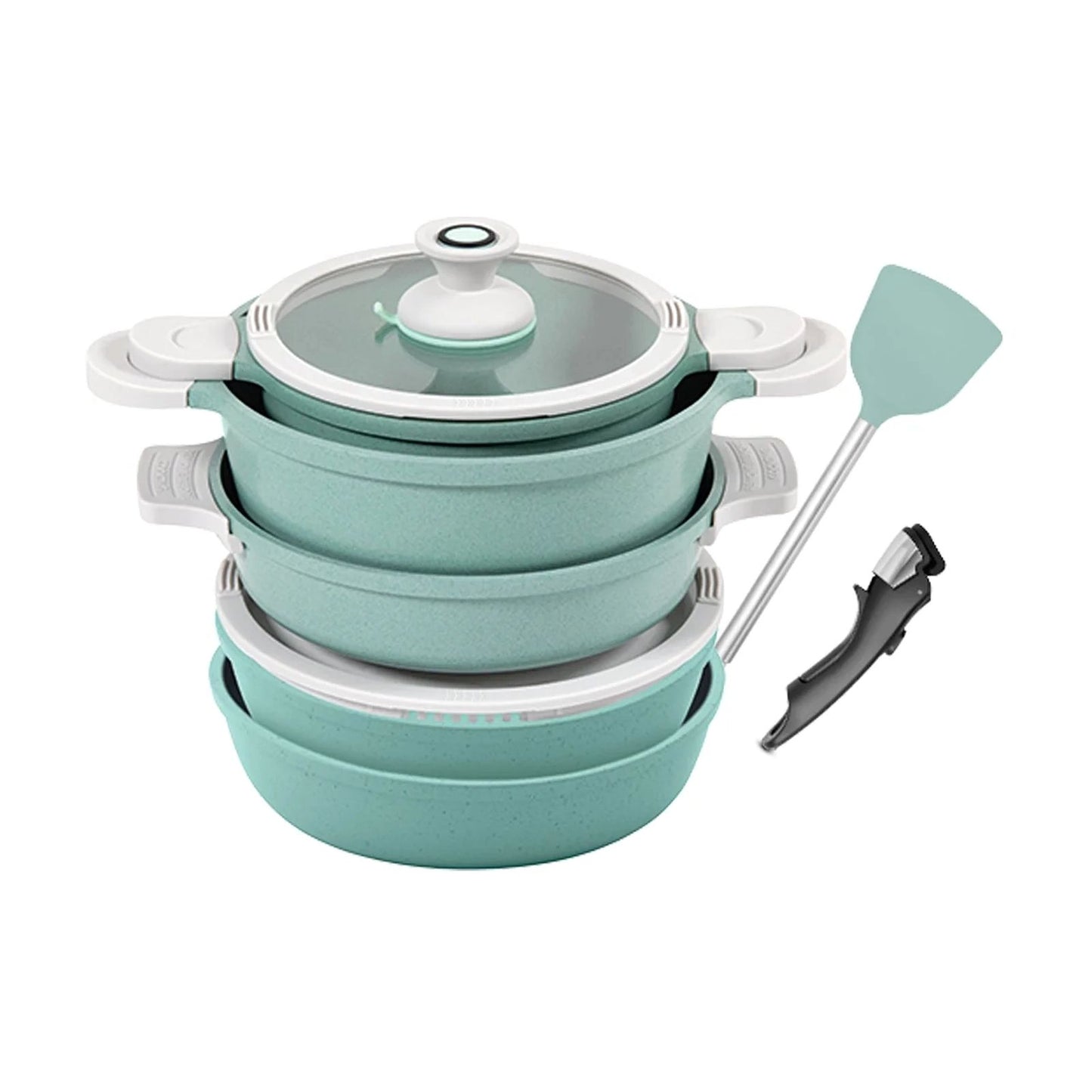 Batería de Cocina Jade Pop Edge 10 Piezas Verde C0555-00