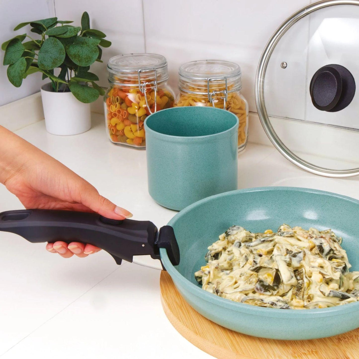 Batería de Cocina Jade Pop Edge 10 Piezas Verde C0555-00