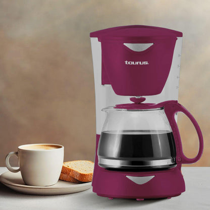 Cafetera Taurus C6T 6 Tazas Guinda