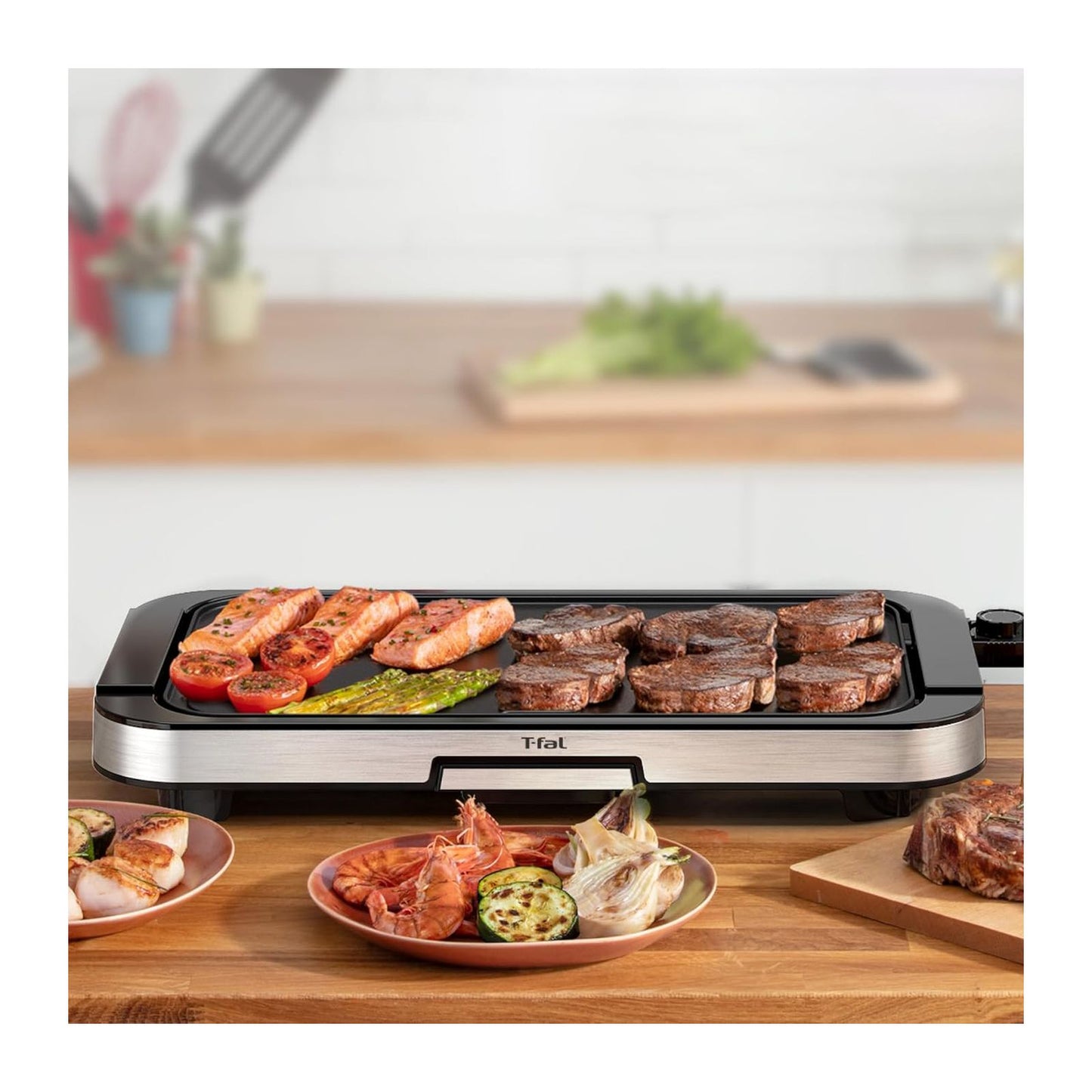 Parrilla Eléctrica T-fal Giant Gris CB631DU0