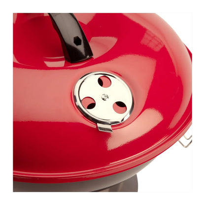 Asador Portátil de Carbón 14 Pulgadas Rojo CCG-190RBES
