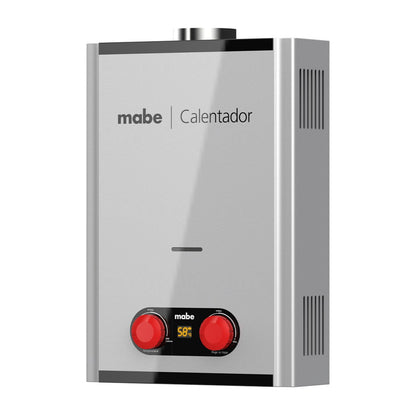 Calentador de Agua Instantáneo Mabe 1 Servicio Gas Natural 6 Litros Gris CIM062SNA