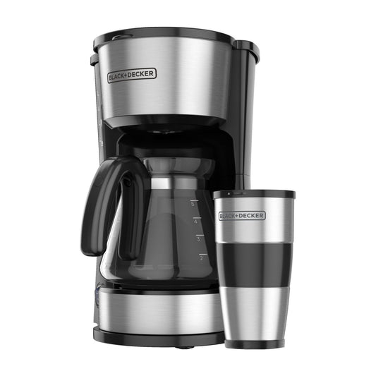 Cafetera Black+Decker 5 Tazas Negra CM0755S-MX