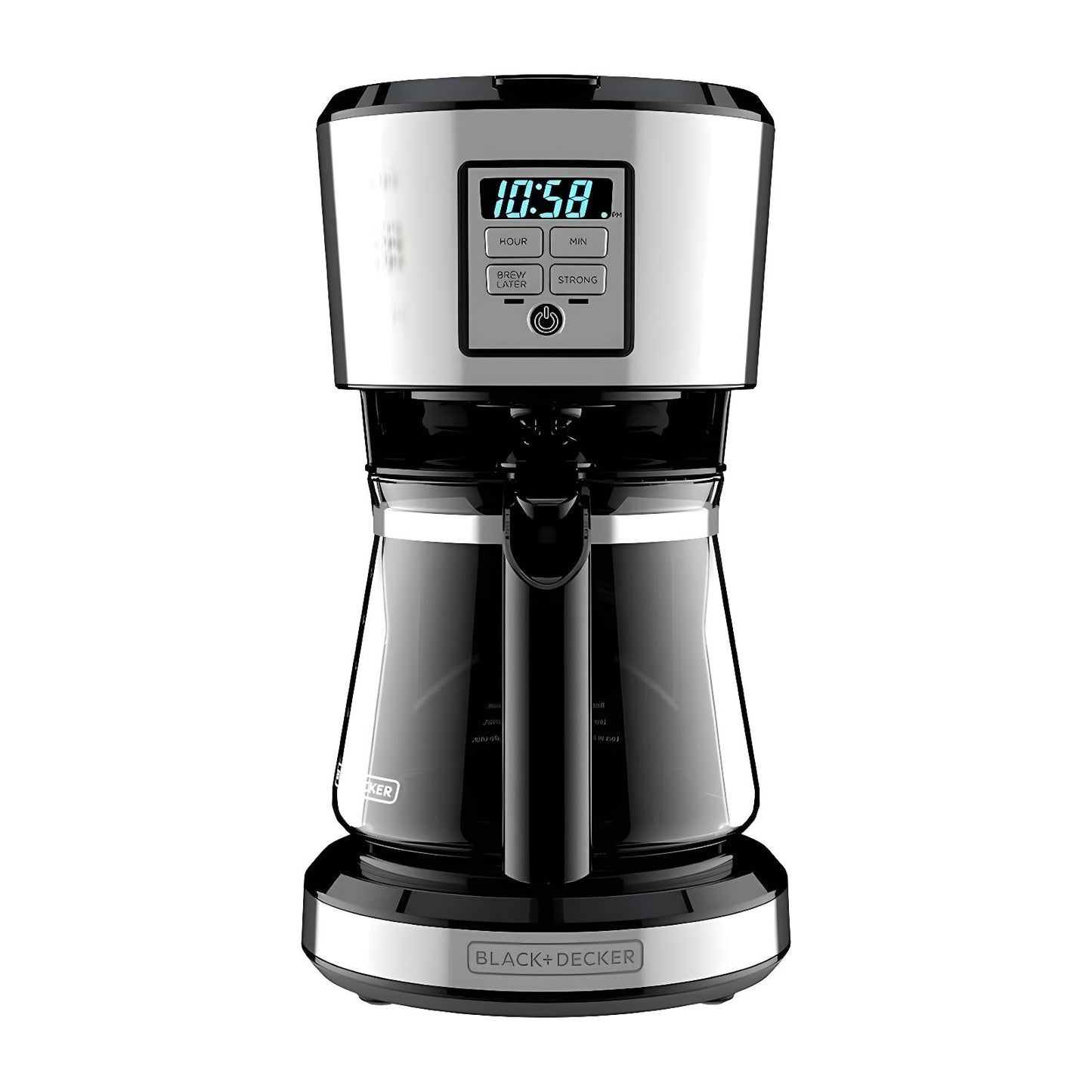 Cafetera Programable Black+Decker 12 Tazas Negra CM1231S-LA