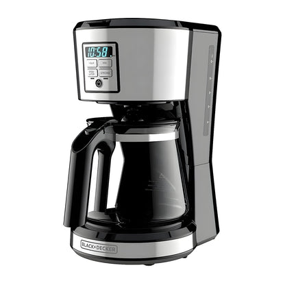 Cafetera Programable Black+Decker 12 Tazas Negra CM1231S-LA