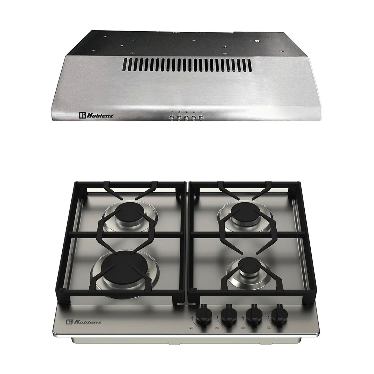 Combo Campana de Cocina + Parrilla Empotrable Koblenz 60cm Gris CMK60I-PK607I