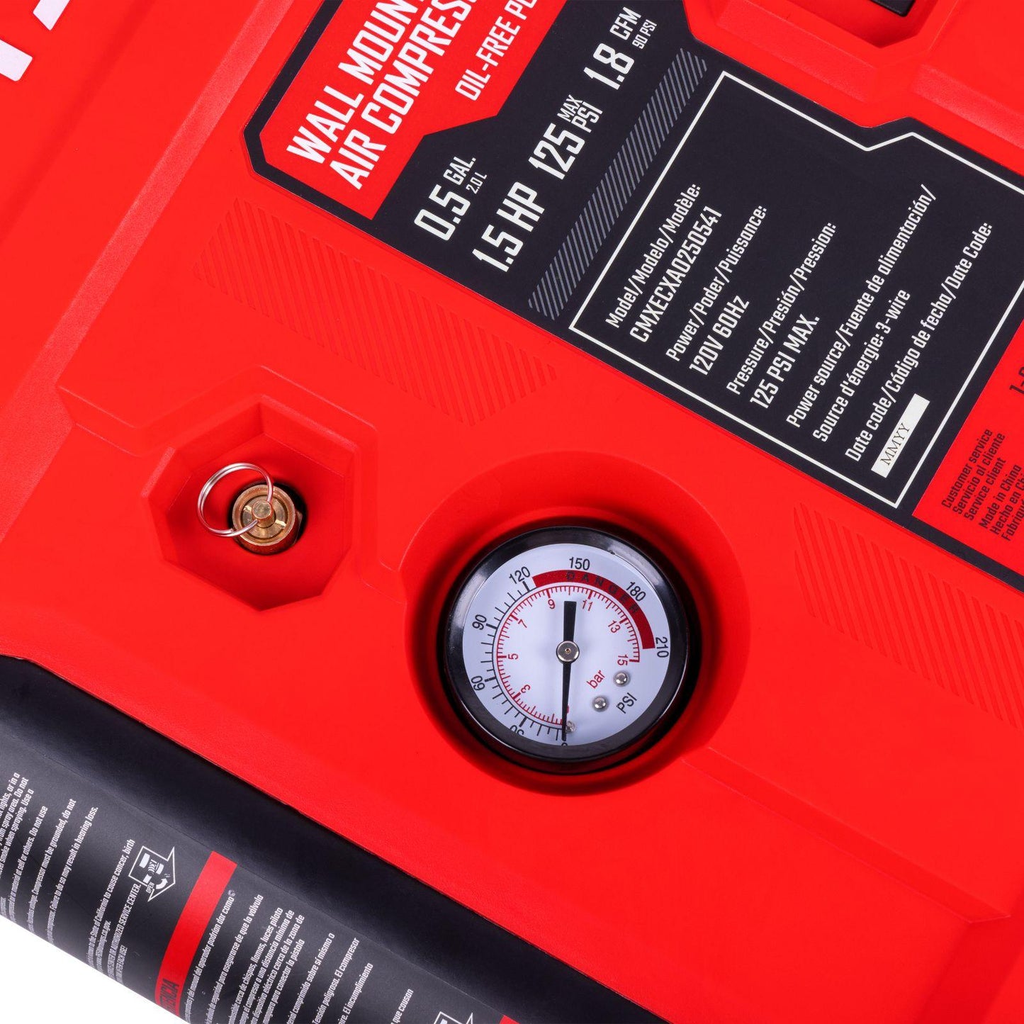 Compresor de Pared Craftsman 0.5 Galones 1.5 HP CMXECXA025054