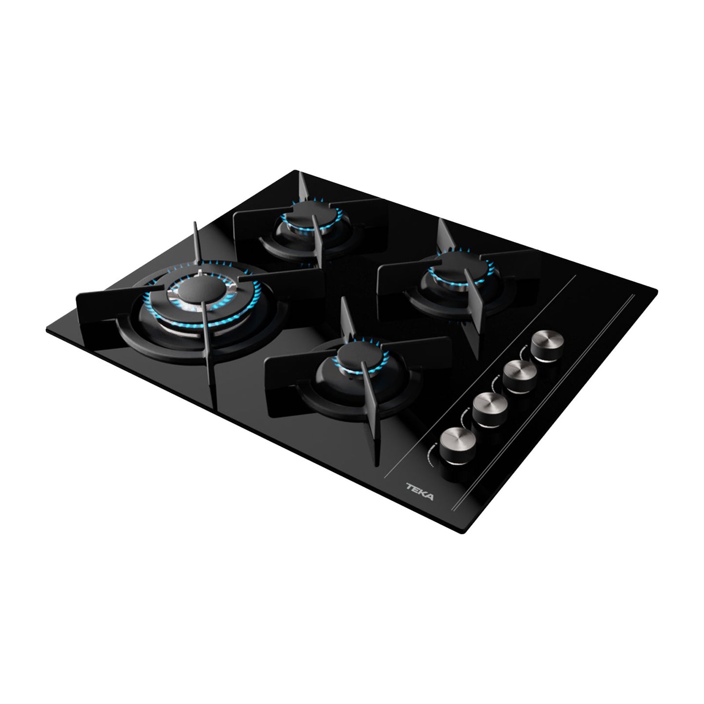Combo Parrilla de Gas Empotrable + Campana Teka DUETTO CRYSTAL-60