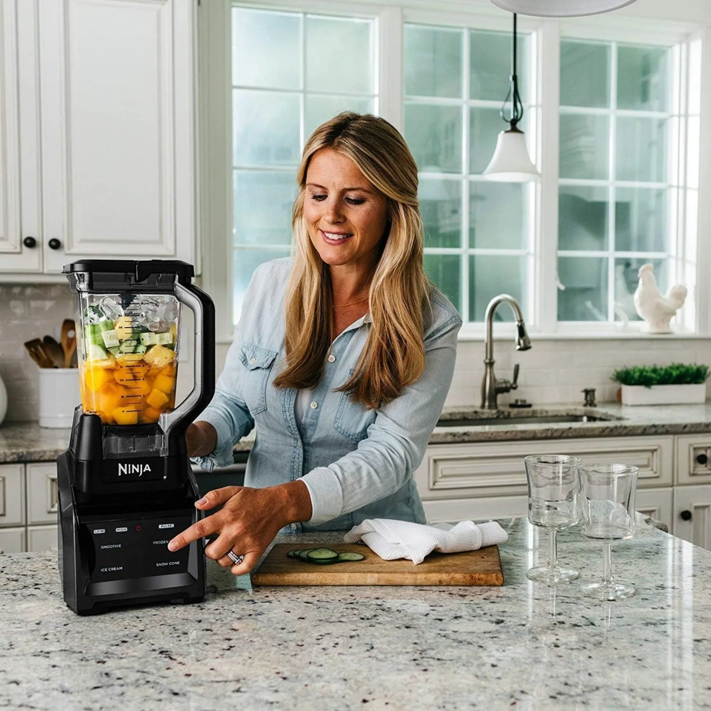 Licuadora Ninja Intelli-Sense 3 en 1 Vaso de Plástico 2.1 Litros Negro CT680