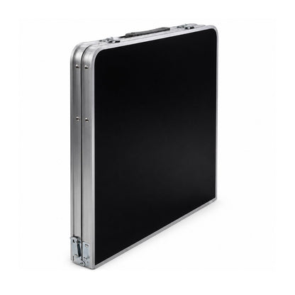 Mesa Plegable Cuory con 4 Bancos Negra CUOSH23NB4