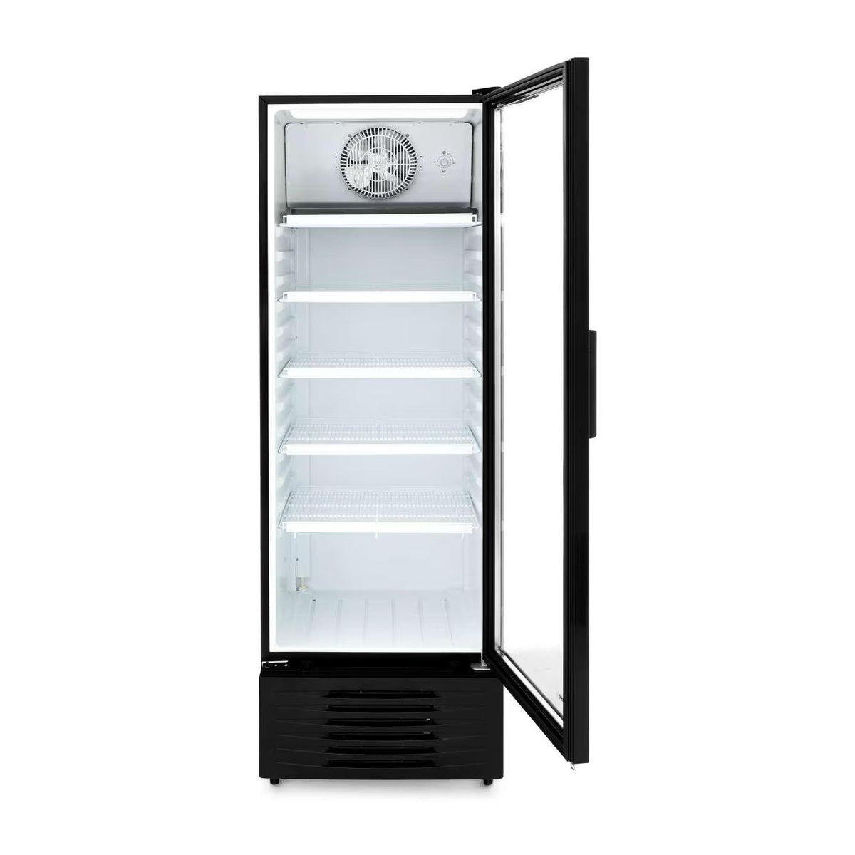 Refrigerador Vitrina 9 Pies Cúbicos Hisense Puerta de Vidrio Negro CVC494N3ABX
