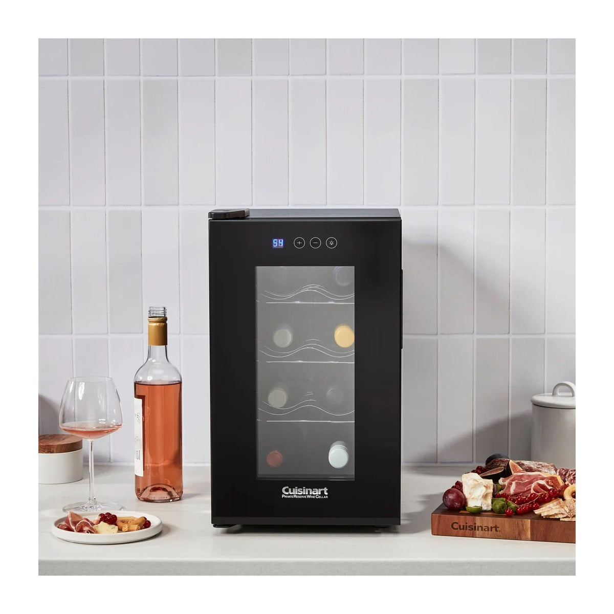 Cava Enfriador de Vinos Cuisinart 8 Botellas Negro CWC-800CEN