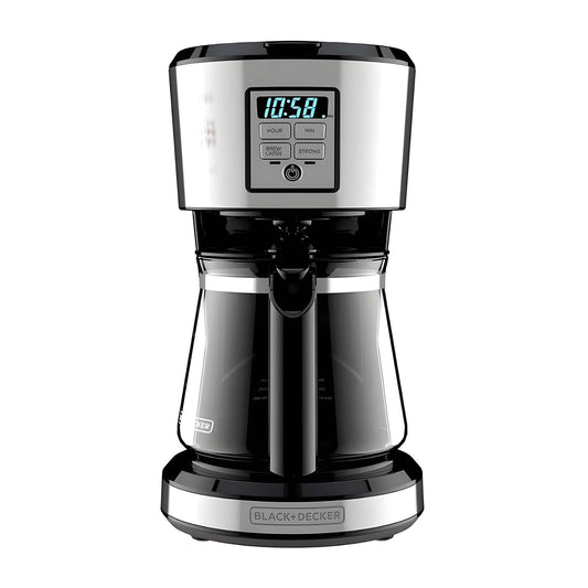 Cafetera Programable Black+Decker 12 Tazas CM1231S-LA-NE