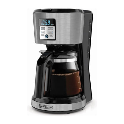 Cafetera Programable Black+Decker 12 Tazas CM1331S-LA