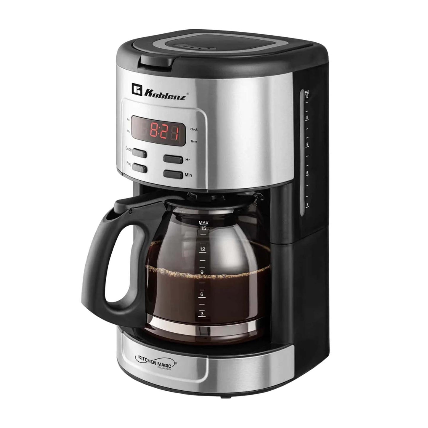 Cafetera Programable Koblenz Deluxe 1.8 Litros Negra CKM-215-IN