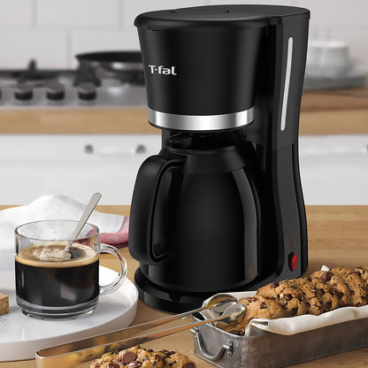 Cafetera T-fal Filtro Permanente 1 Litro Negra CM133852