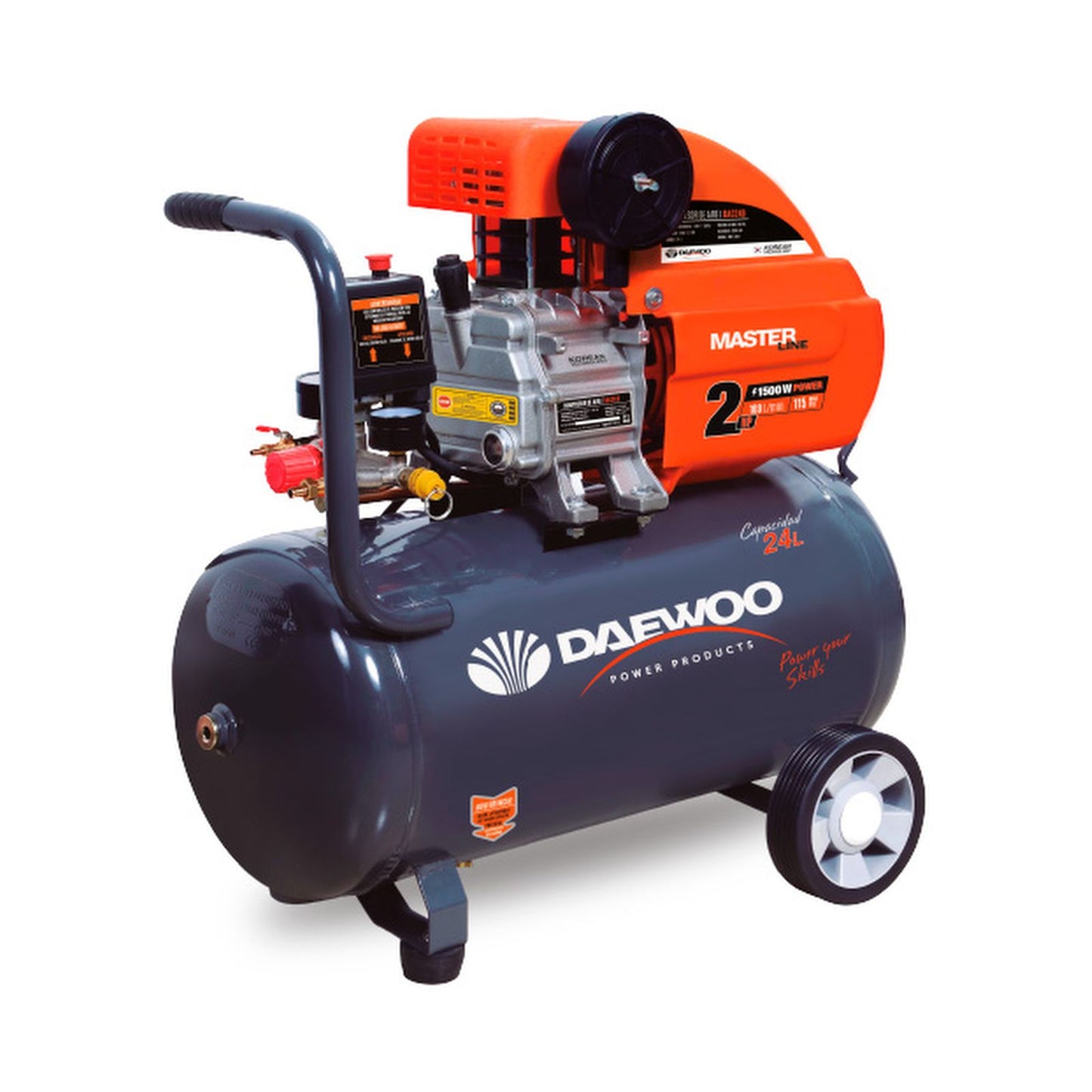 Compresor de Aire Daewoo 24 Litros 2 HP DAC24D