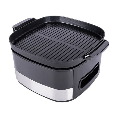 Freidora de Aire Daewoo Grill y Deshidratador Digital 5.5 Litros Negra DAFG-1895X