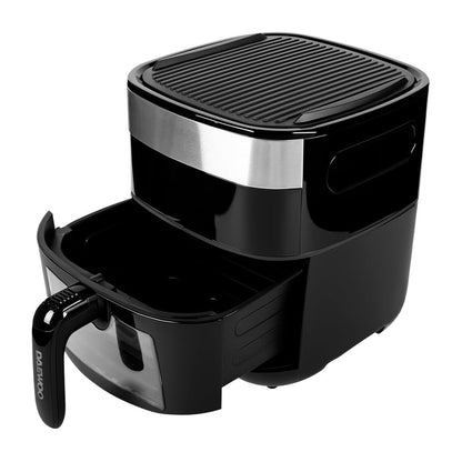 Freidora de Aire Daewoo Grill y Deshidratador Digital 5.5 Litros Negra DAFG-1895X