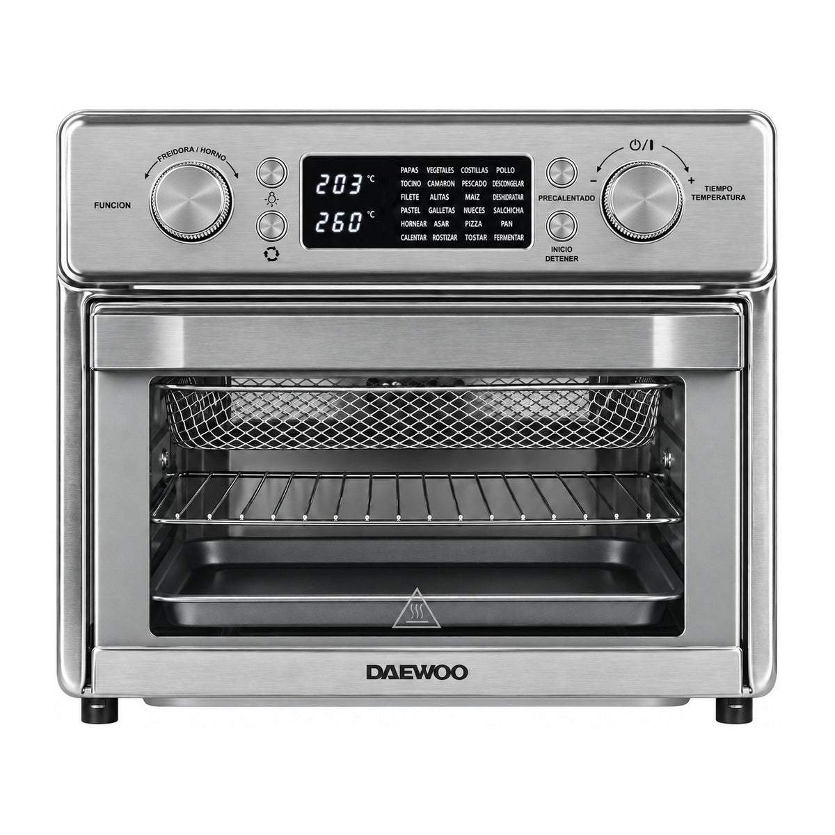 Horno Eléctrico con Freidora de Aire Daewoo 25 Litros Gris DI-250ED-AF
