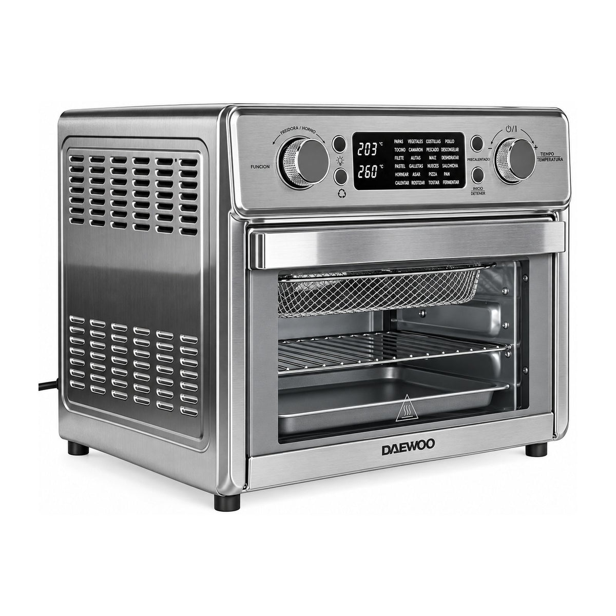 Horno Eléctrico con Freidora de Aire Daewoo 25 Litros Gris DI-250ED-AF