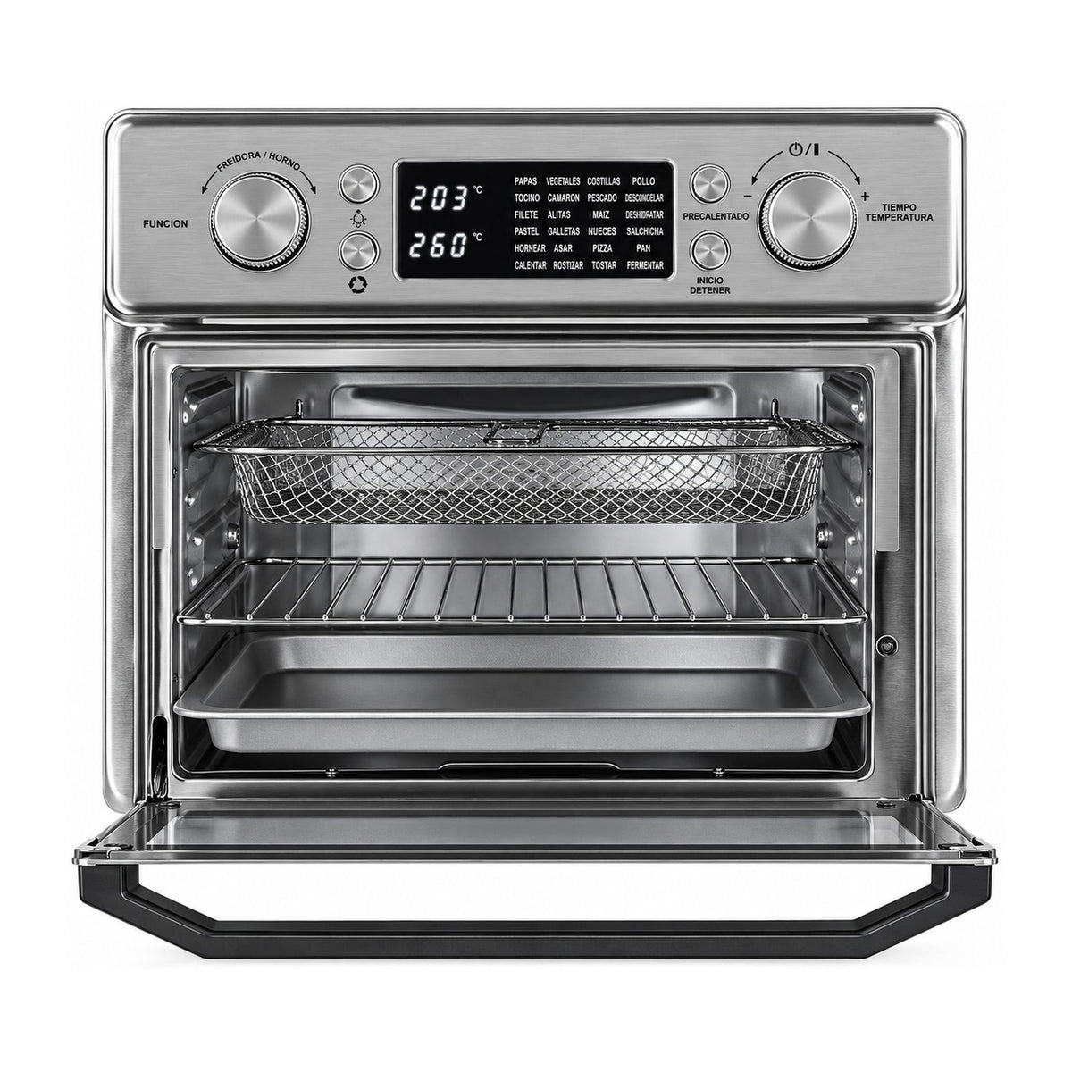 Horno Eléctrico con Freidora de Aire Daewoo 25 Litros Gris DI-250ED-AF