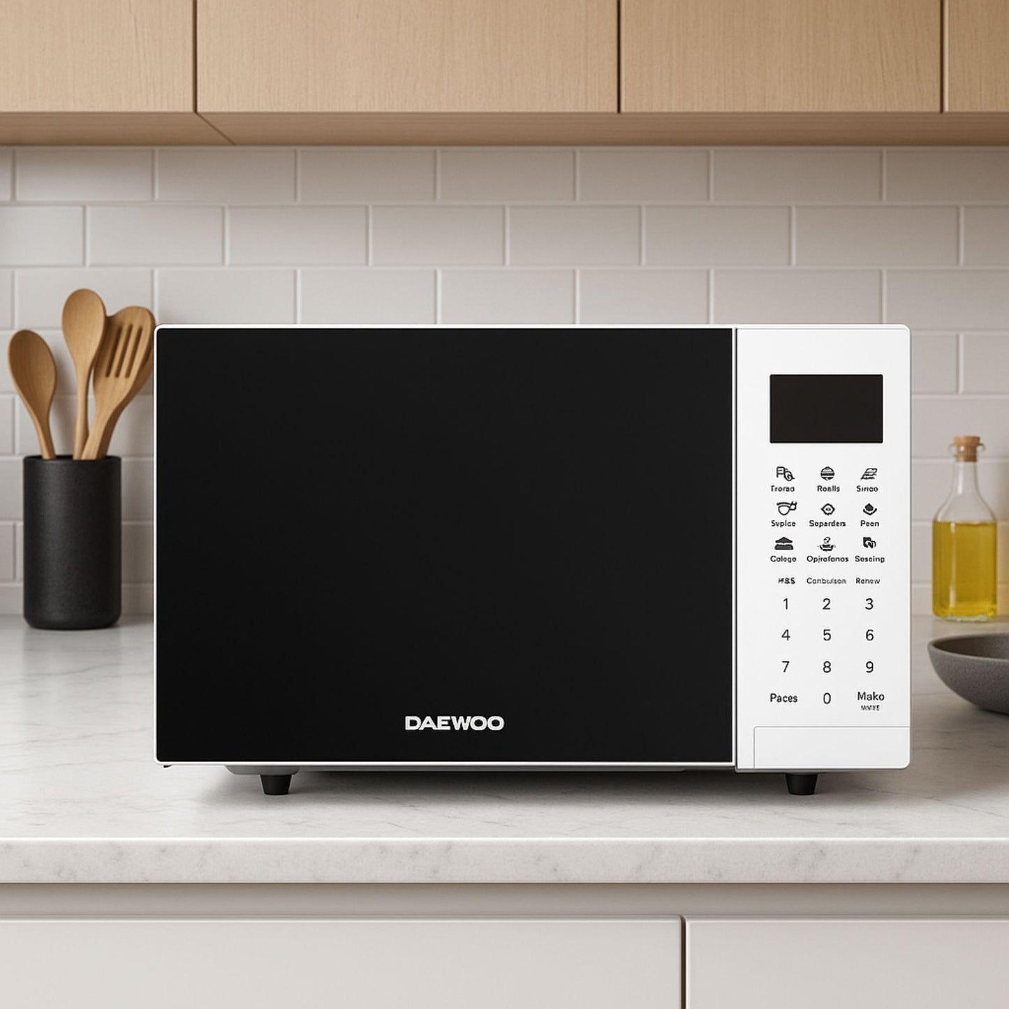 Horno de Microondas Daewoo 0.7 Pies Cúbicos Blanco DMM-0720WW