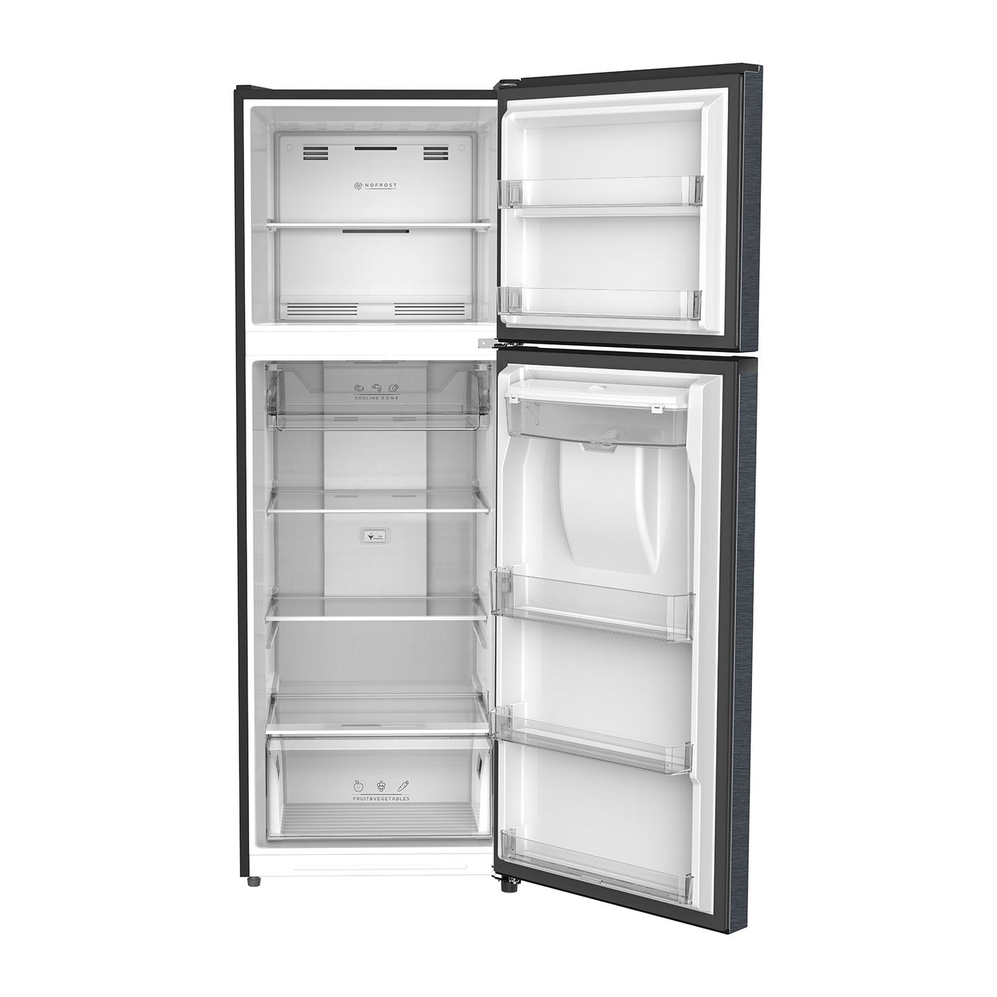 Refrigerador Daewoo 9 Pies Cúbicos Top Mount Gris con Despachador de Agua DRT-0910ASD