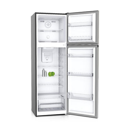 Refrigerador Inverter Daewoo 9 Pies Cúbicos Top Mount Gris con Despachador de Agua DRT-0920HSDI