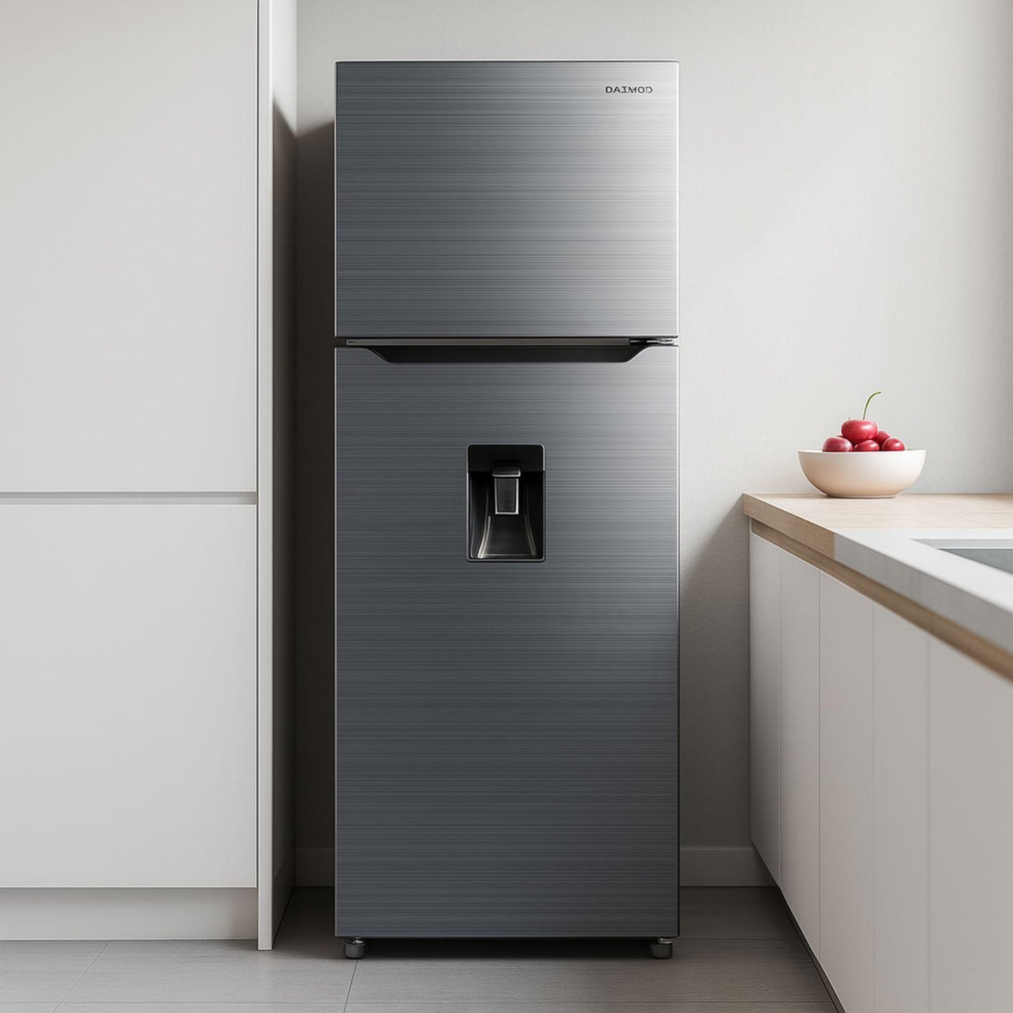 Refrigerador Daewoo 12 Pies Cúbicos Top Mount Gris DRT-1210MSD