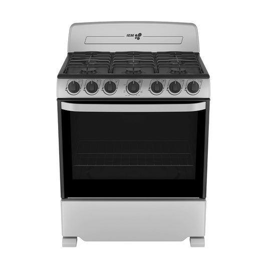 Estufa de Piso Mabe 30 Pulgadas 6 Quemadores Gris EI3020BAPS1