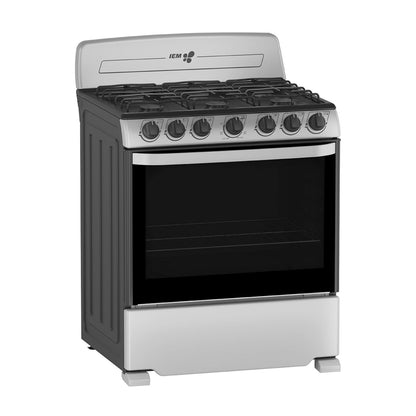 Estufa de Piso Mabe 30 Pulgadas 6 Quemadores Gris EI3020BAPS1