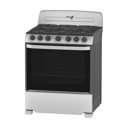 Estufa de Piso Mabe 30 Pulgadas 6 Quemadores Gris EI3020BAPS1