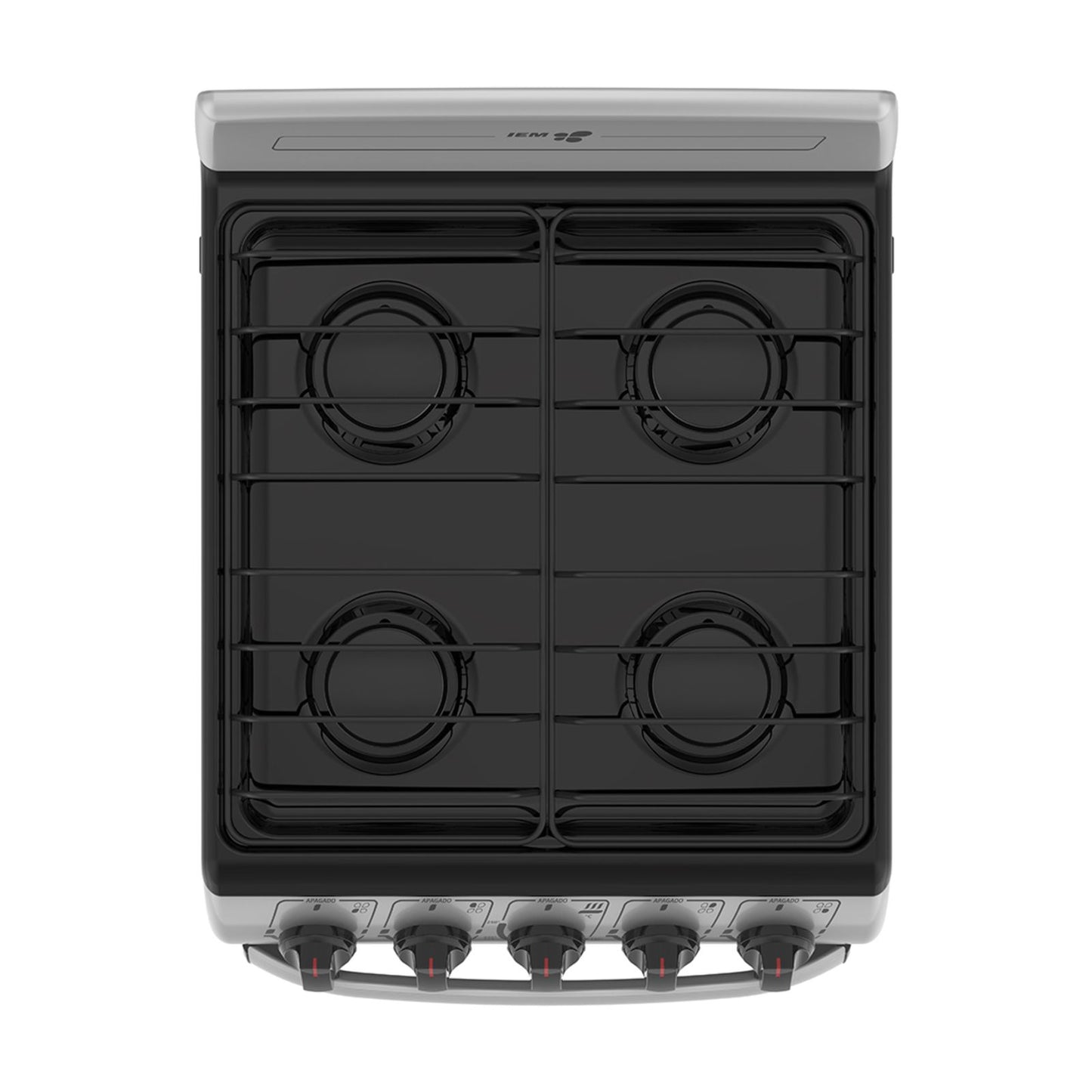 Estufa de Piso IEM 20 Pulgadas 4 Quemadores Gris EI5020BAPS1