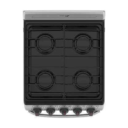 Estufa de Piso IEM 20 Pulgadas 4 Quemadores Gris EI5020BAPS1