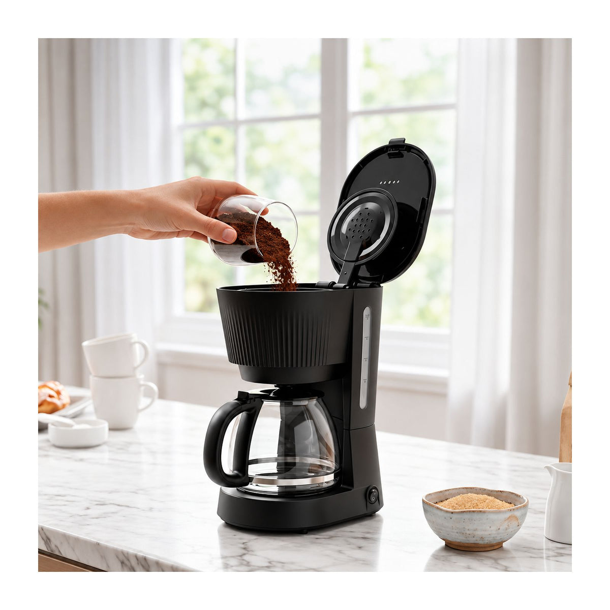 Cafetera Elle 10 Tazas Negra EKCMC9001