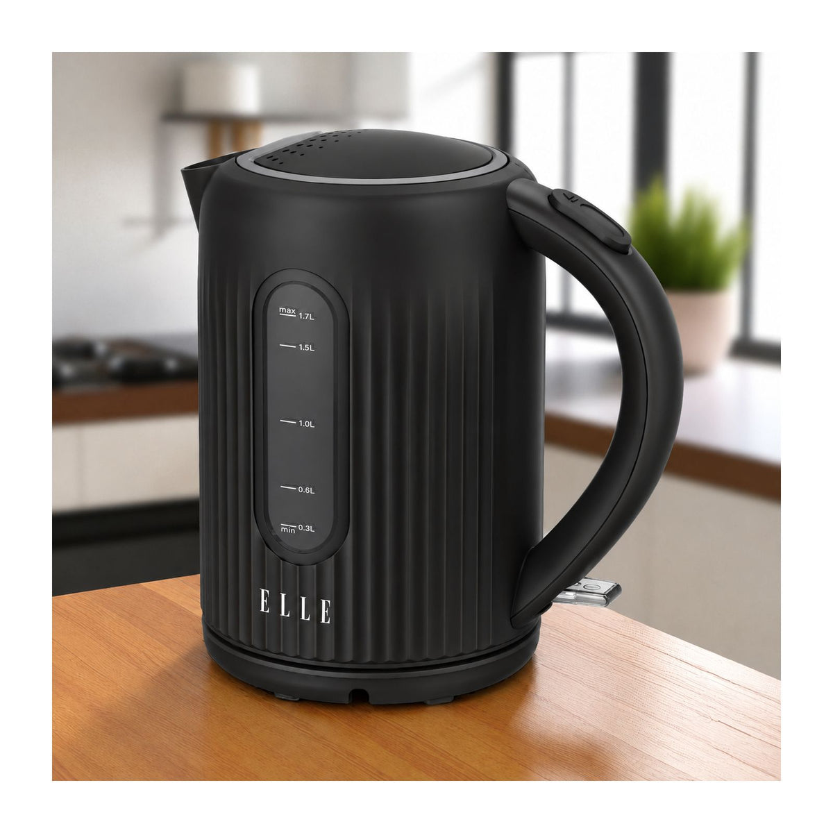 Jarra Eléctrica Elle 1.7 Litros Negra EKWKC9003