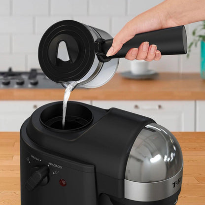 Cafetera para Espresso T-Fal 4 Tazas Negra EX1728MX