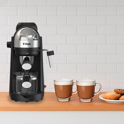 Cafetera para Espresso T-Fal 4 Tazas Negra EX1728MX