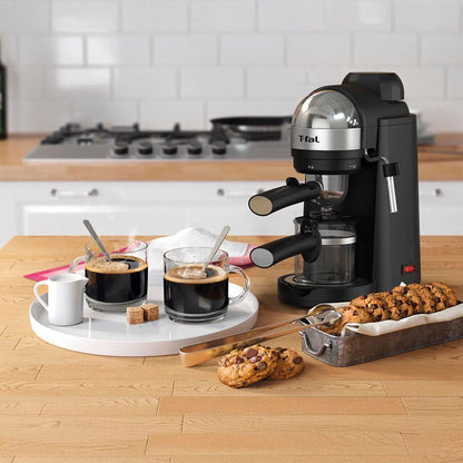 Cafetera para Espresso T-Fal 4 Tazas Negra EX1728MX