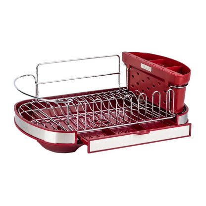 Escurridor Vasconia Regal Rojo con Porta Cubiertos Desmontable 34009-ROJO