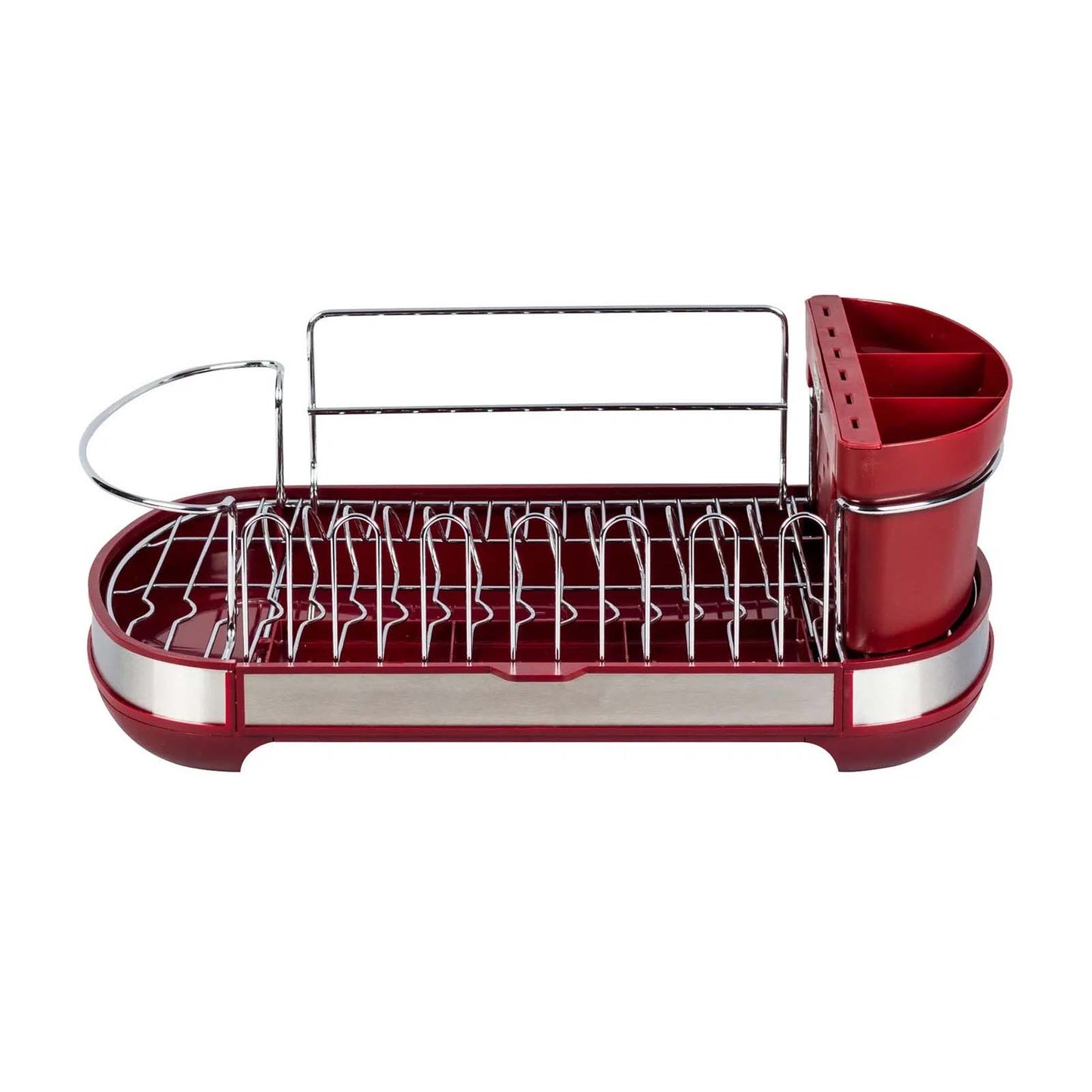 Escurridor Vasconia Regal Rojo con Porta Cubiertos Desmontable 34009-ROJO