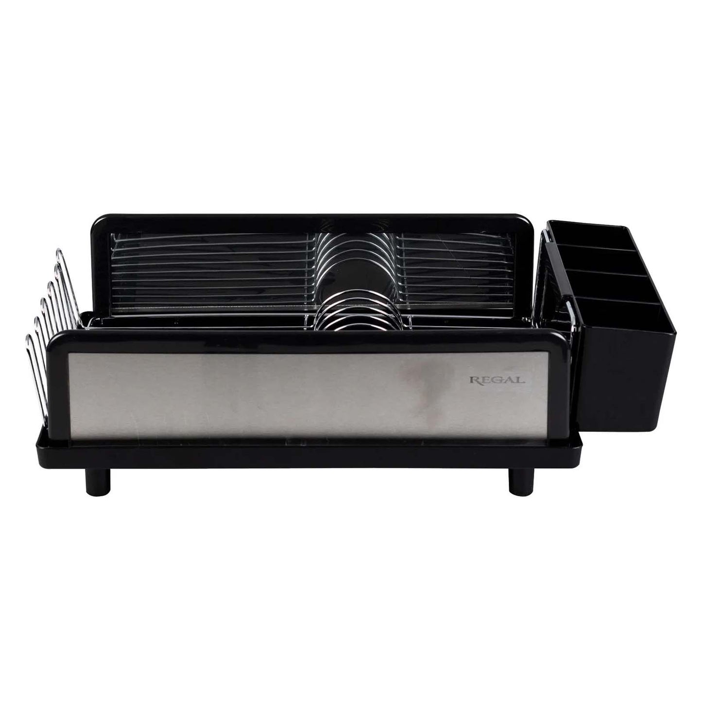 Escurridor Vasconia Regal Negro de Acero Cromado 59644-NEGRO